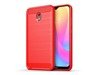 Xiaomi Redmi 8A - Etui Nakładka Carbon - czerwony